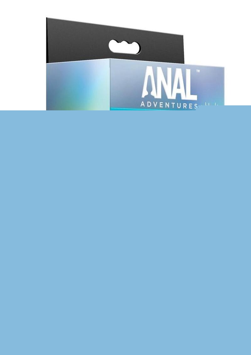 Anal Adventures Platinum Aqua Jet Rechargeable Silicone Anal Douche with Remote - Black/Clear