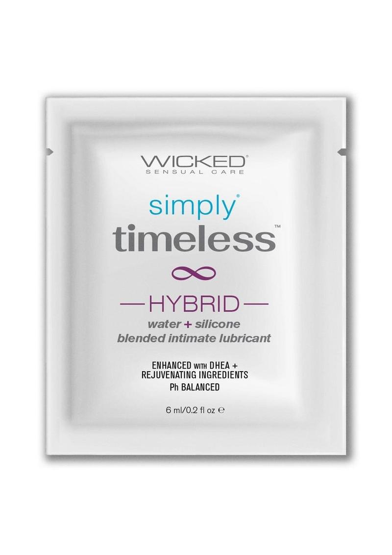 Wicked Simply Timeless Hybrid with Dhea Personal Lubricant Packette