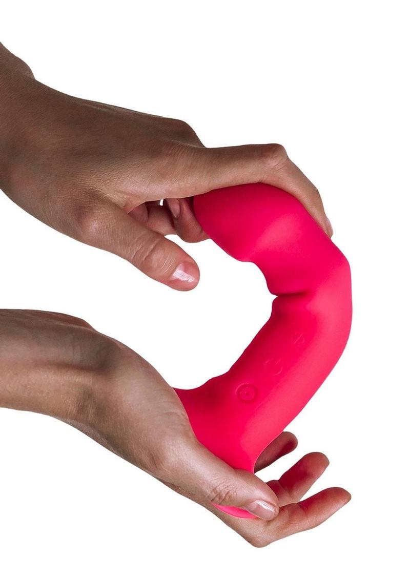 Adrien Lastic Hitsens 2 Dual Dense Silicone Vibrating Dildo - Pink