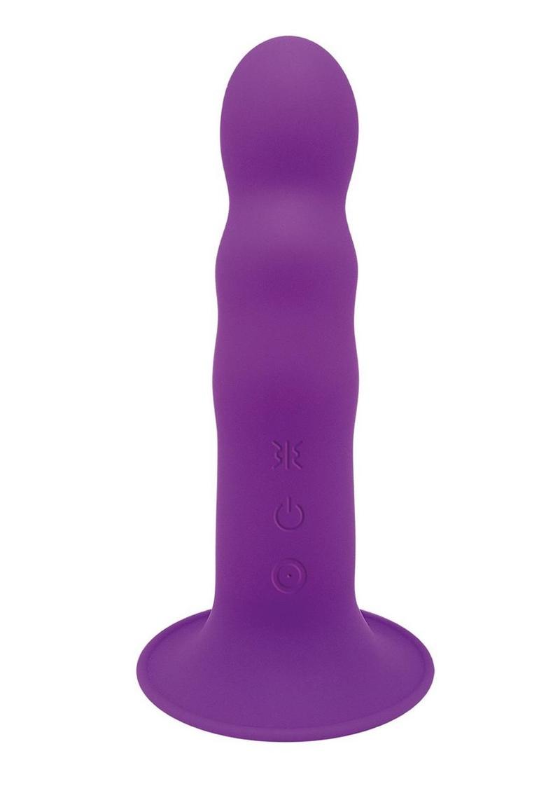 Adrien Lastic Hitsens 2 Dual Dense Silicone Vibrating Dildo - Purple