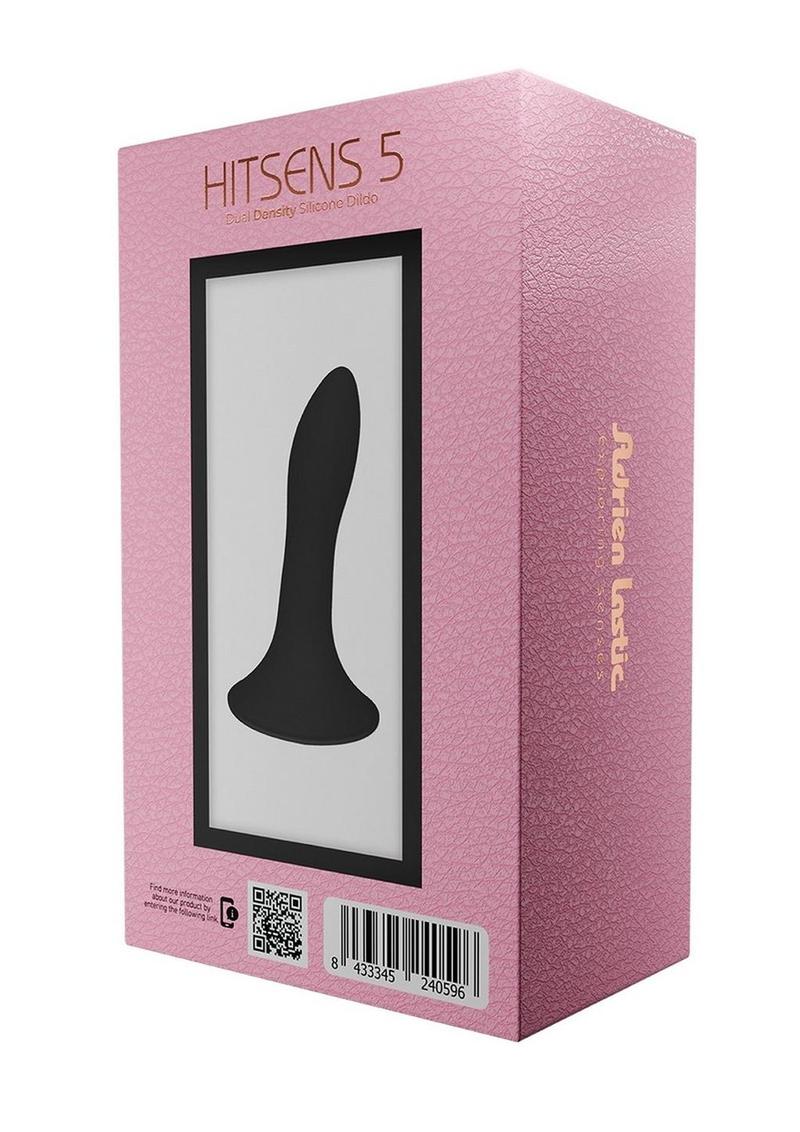 Adrien Lastic Hitsens 5 Dual Dense Silicone Dildo - Black