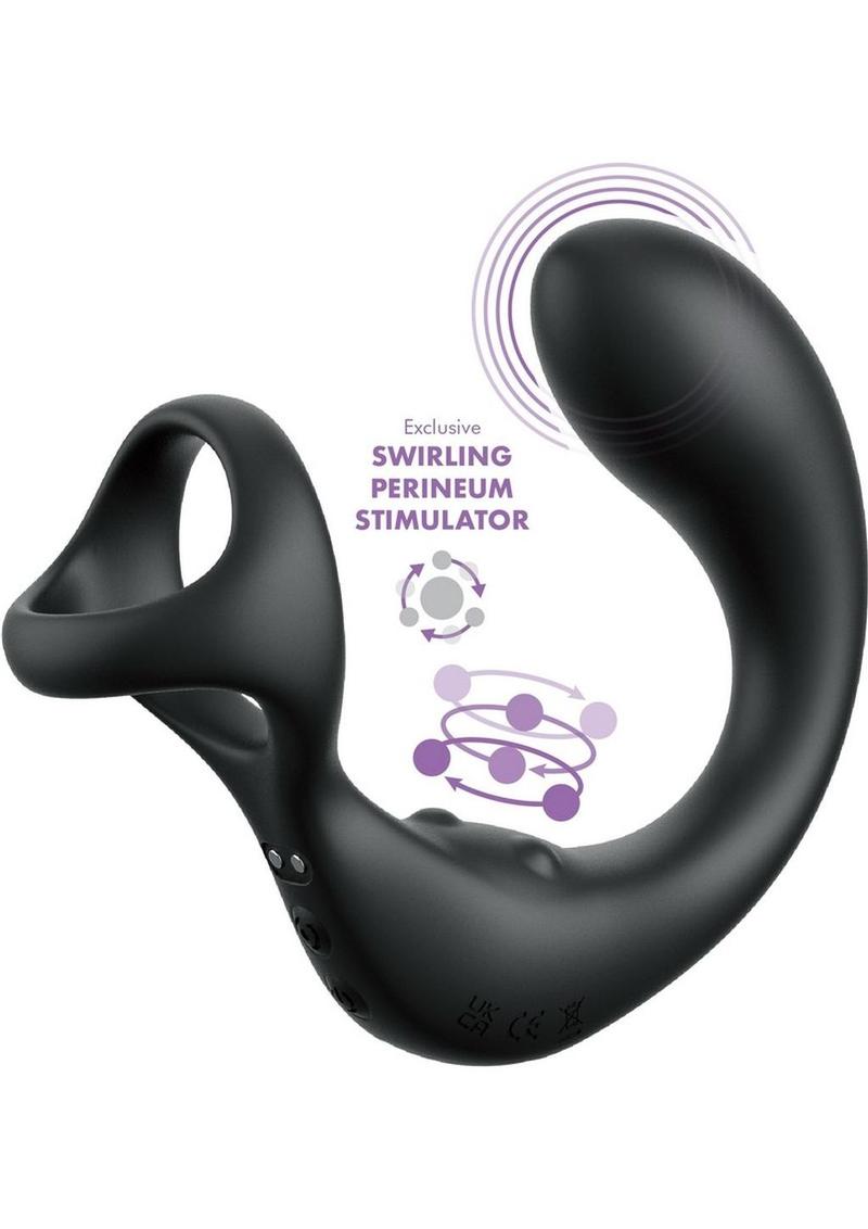 Anal Fantasy Elite Ass-Gasm Taint-Alizer Rechargeable Silicone Prostate Stimulator