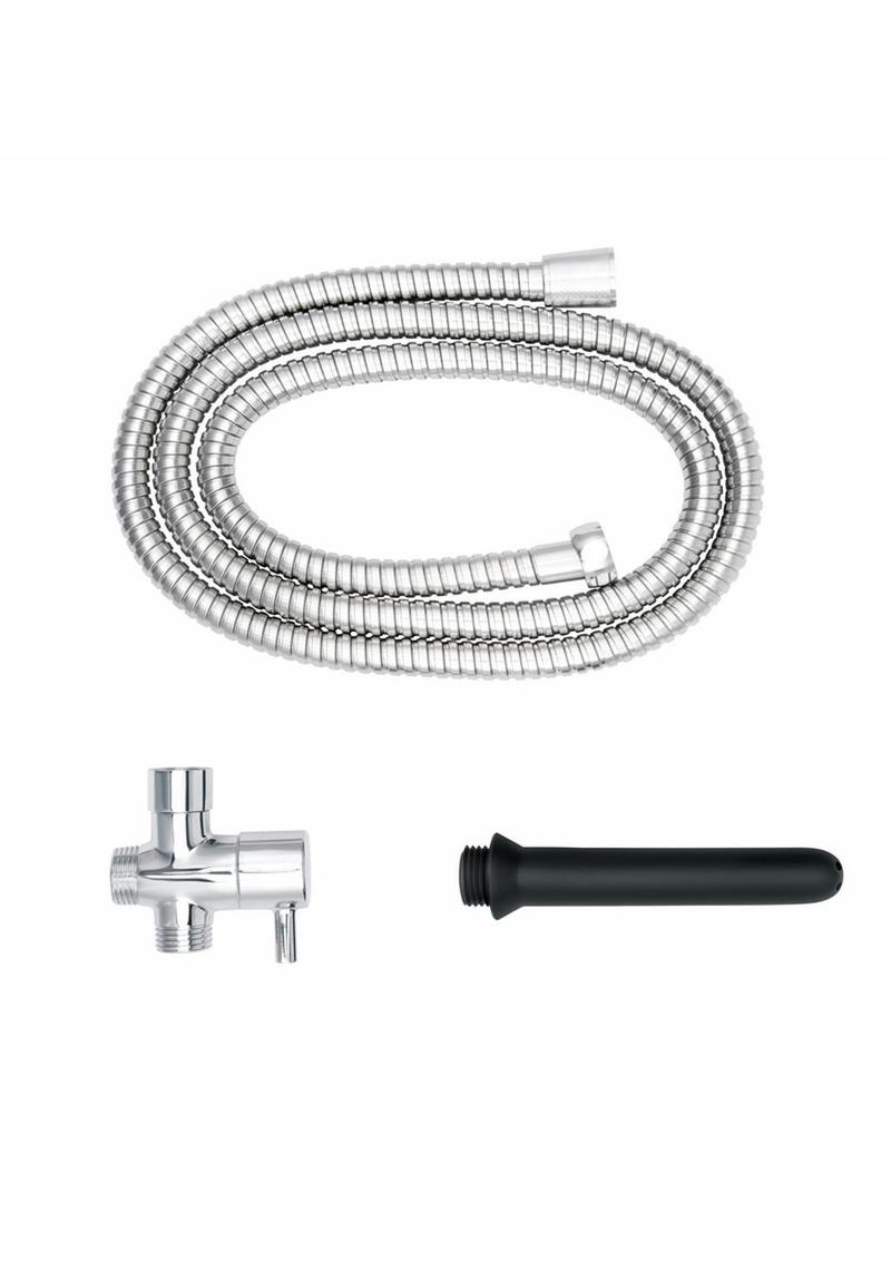 Aquaclean Shower Douche System with Diverter - Black