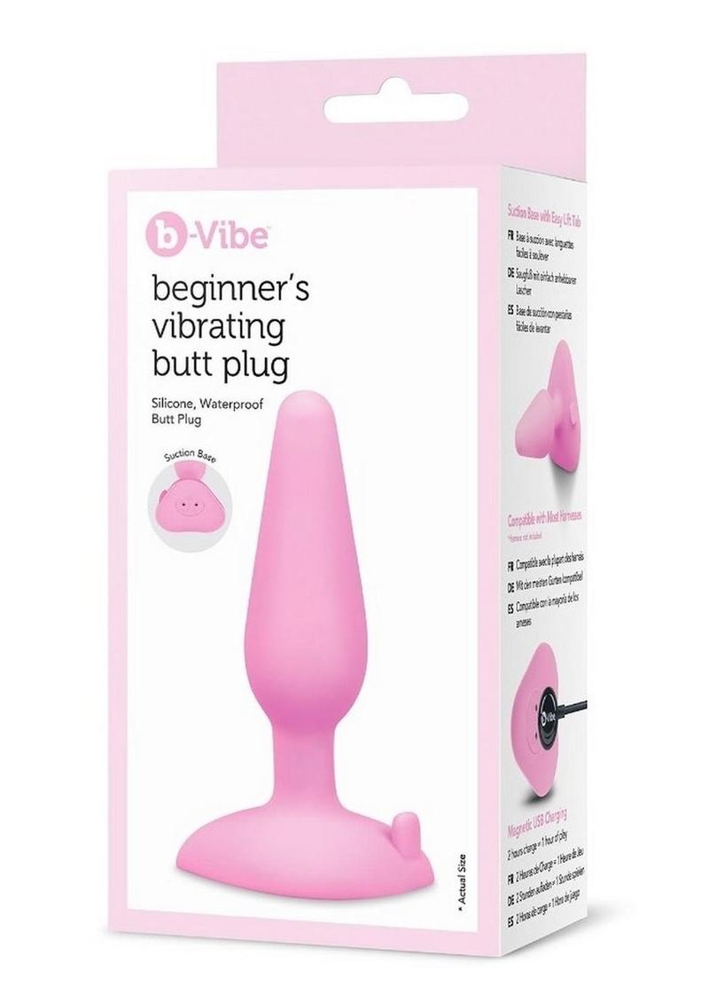 B-Vibe Beginner's Vibrating Rechargeable Silicone Butt Plug