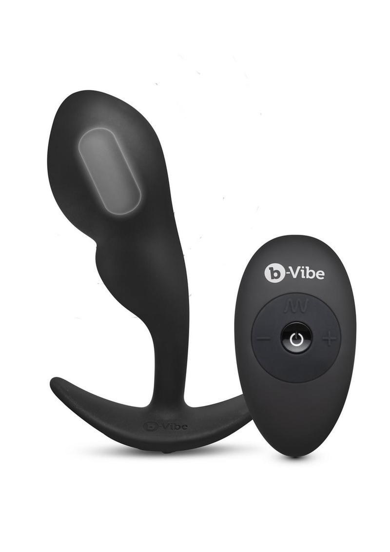 B-Vibe Remote Control P-Spot Rechargeable Silicone Snug Plug 145g