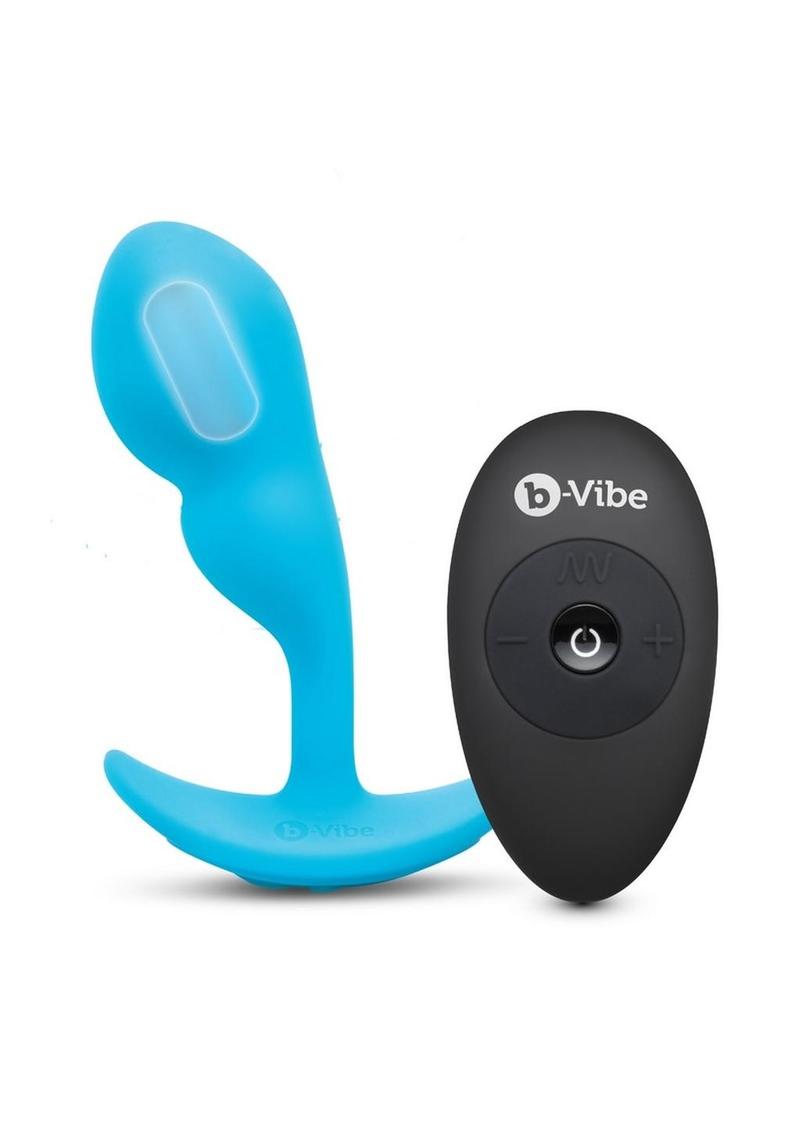 B-Vibe Remote Control P-Spot Rechargeable Silicone Snug Plug 95g