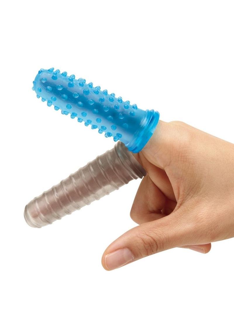 Blue Line Anal Stimulating Finger Sleeves