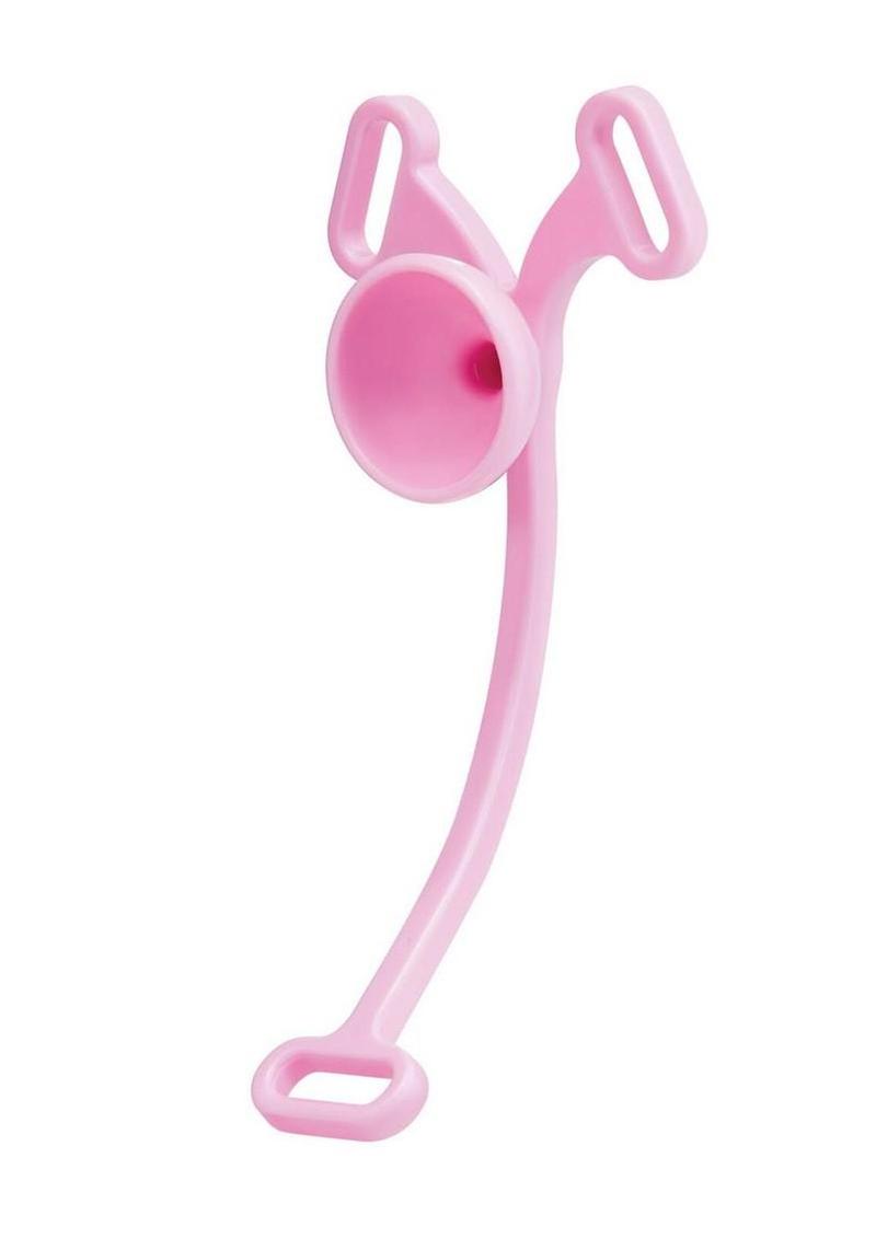 Blueline Piss-Thru Flying V Male to Female No Nub Feminizer Transformation Device - Pink