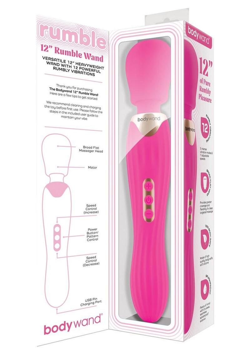 Bodywand Rumble Wand 12 - Hot Pink