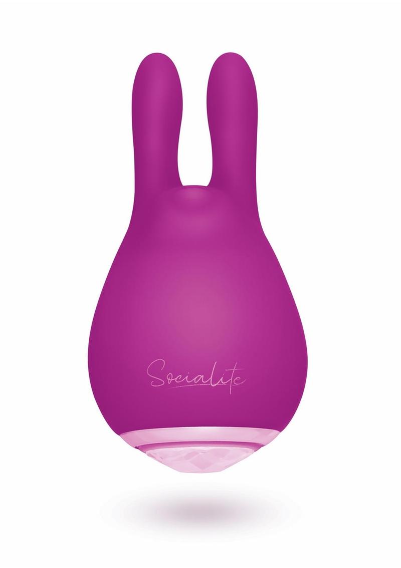 Bodywand Socialite Eden Rechargeable Silicone Clit Stimulator - Gold/Purple