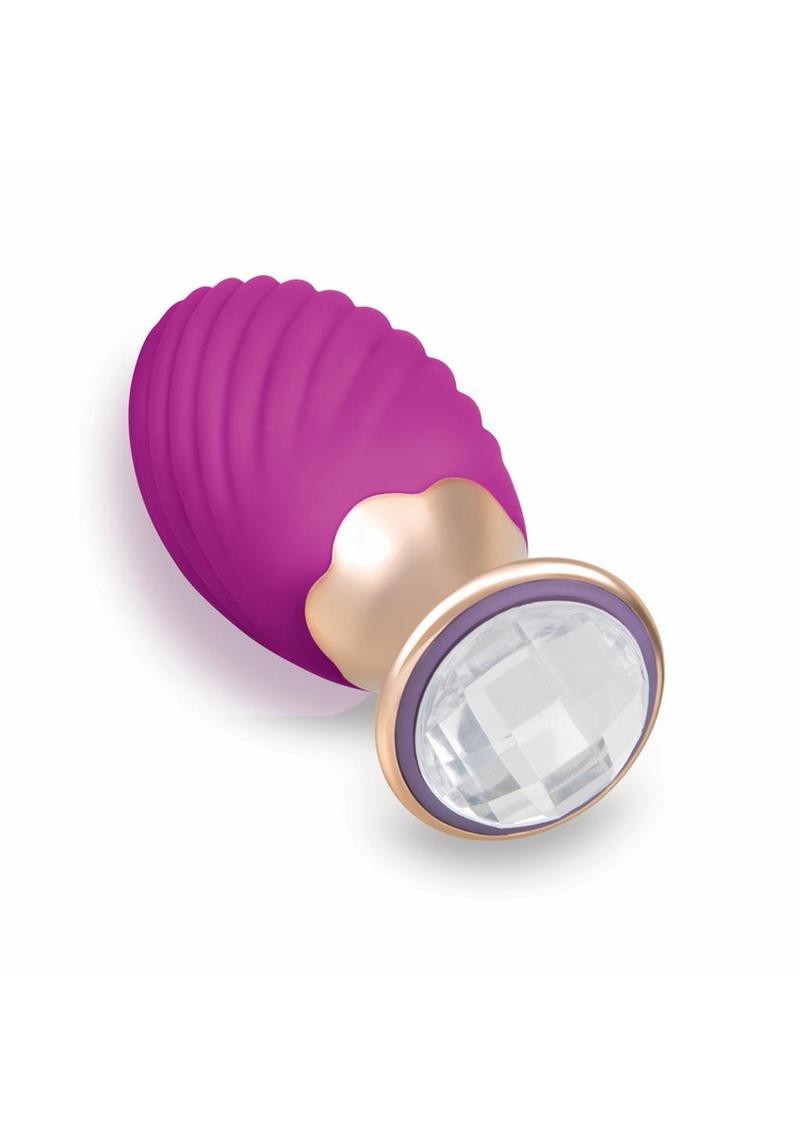 Bodywand Socialite Lola Rechargeable Silicone Vibrator - Gold/Purple