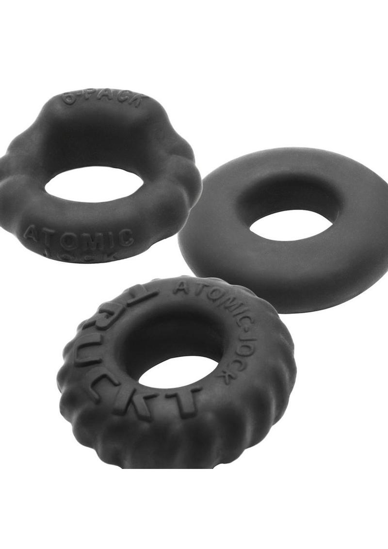 Bonemaker Cockrings Night Edition - Black - 3 Per Pack