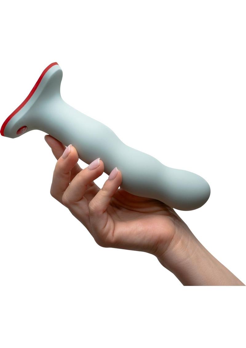 Bouncer Silicone Rumbling Dildo with Weighted Balls