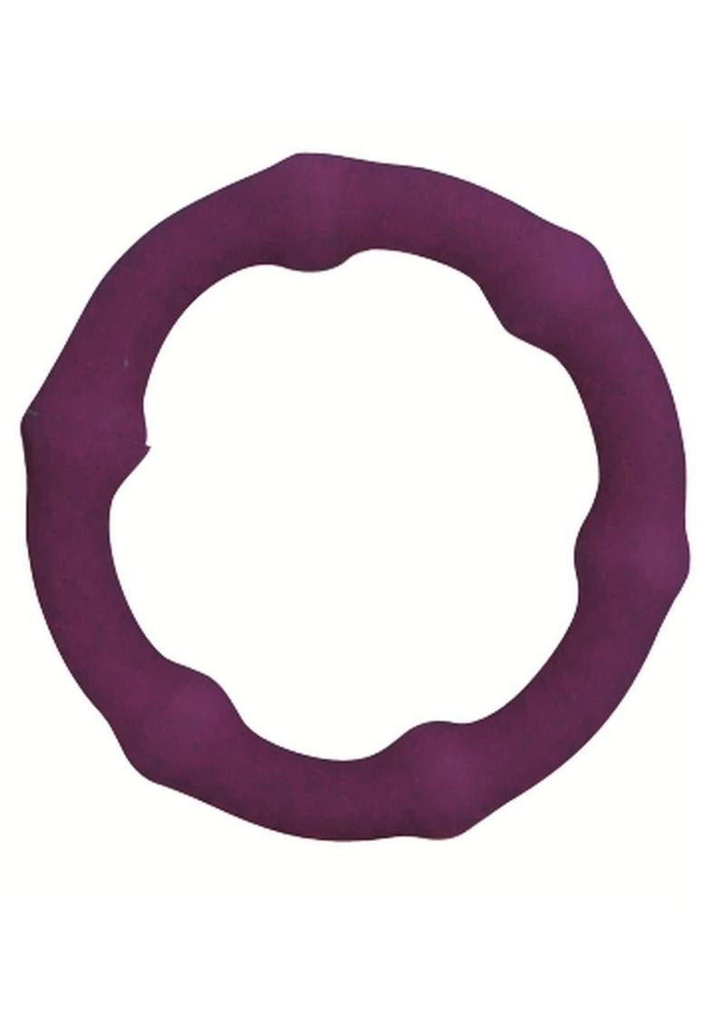 Cock Swellers Beaded Cock Ring - Purple - 1.25in Diameter