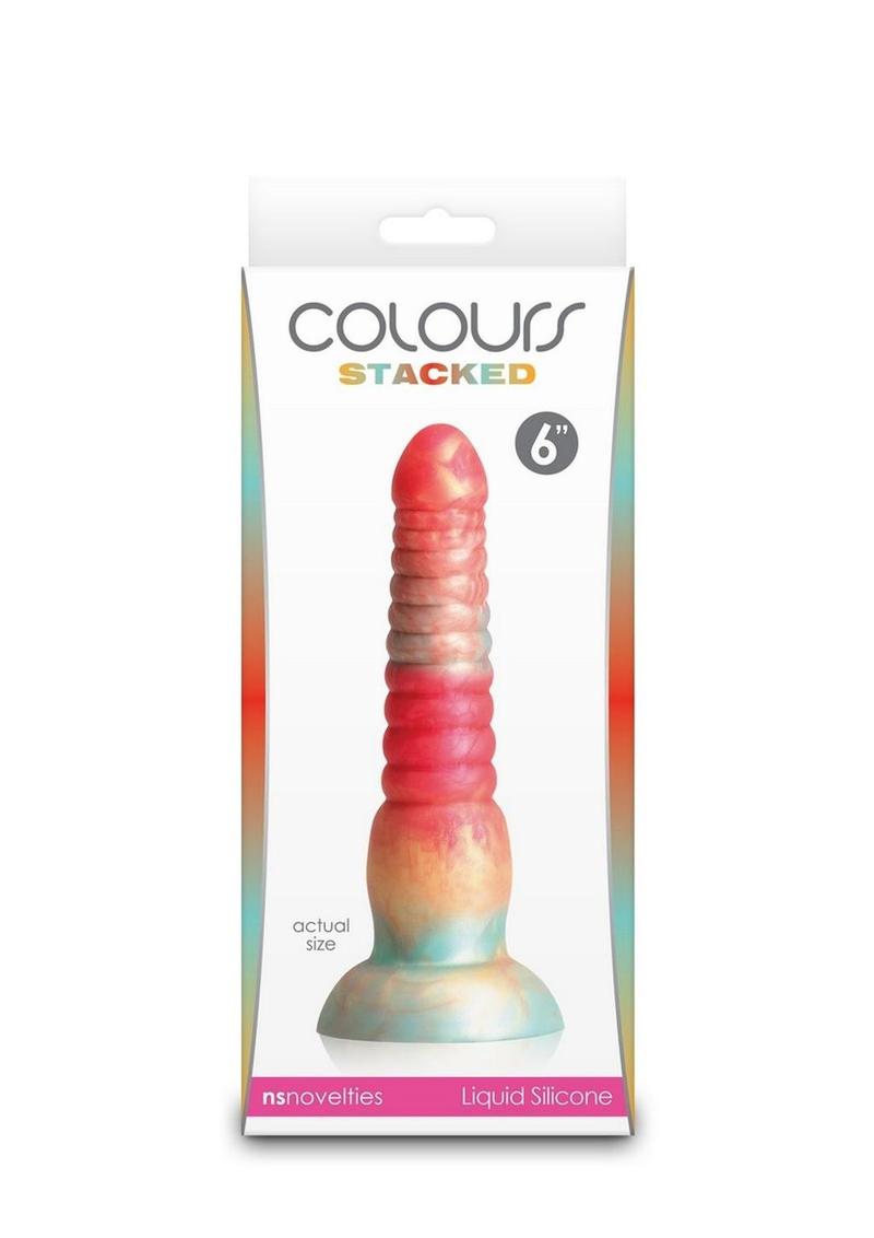 Colours Stacked Silicone Dildo