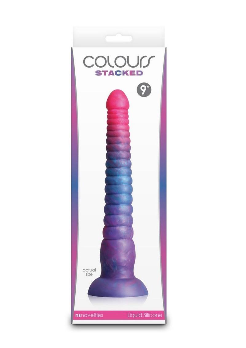 Colours Stacked Silicone Dildo