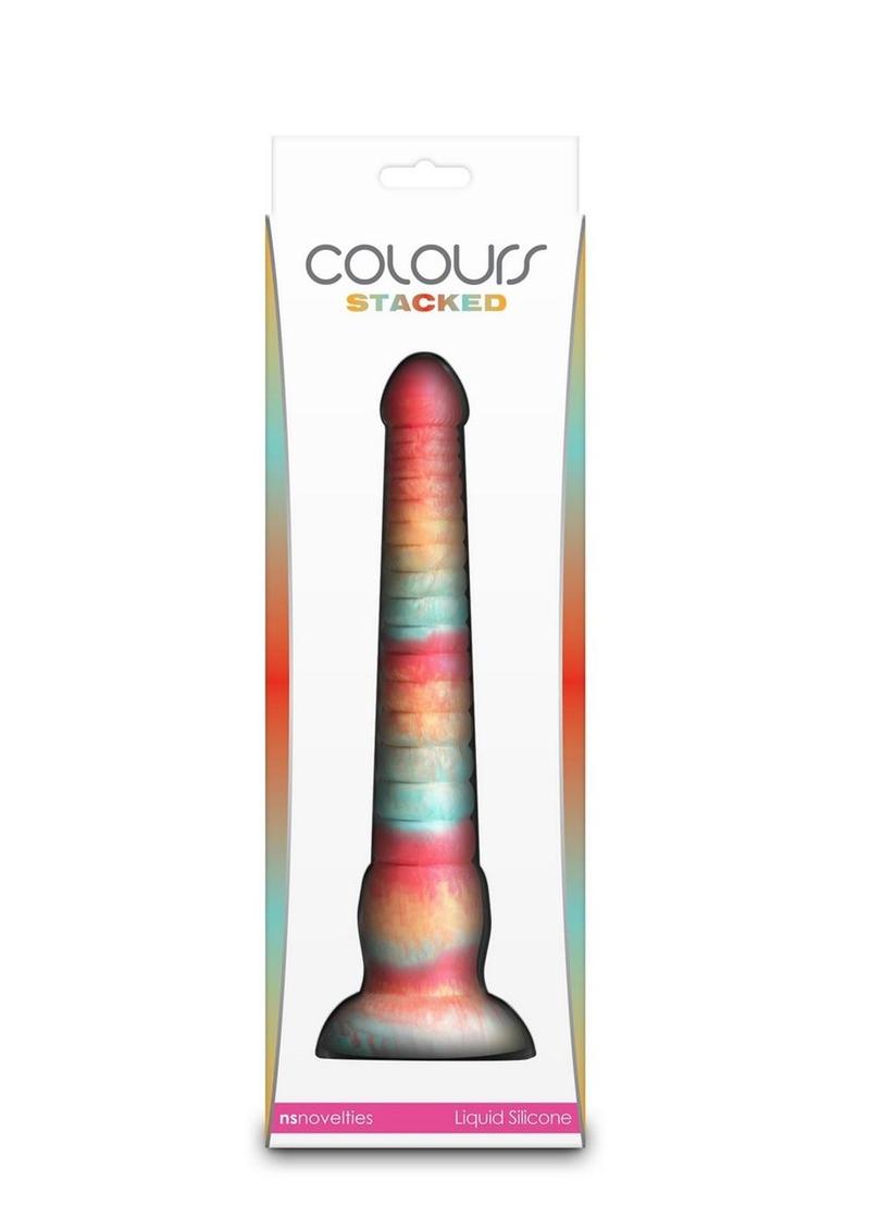 Colours Stacked Silicone Dildo