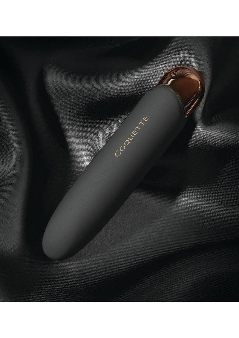 Coquette The Bebe Rechargeable Silicone Bullet - Black/Gold