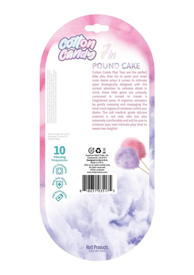 Cotton Candy Pound Cake Rechargeable Silicone Dong