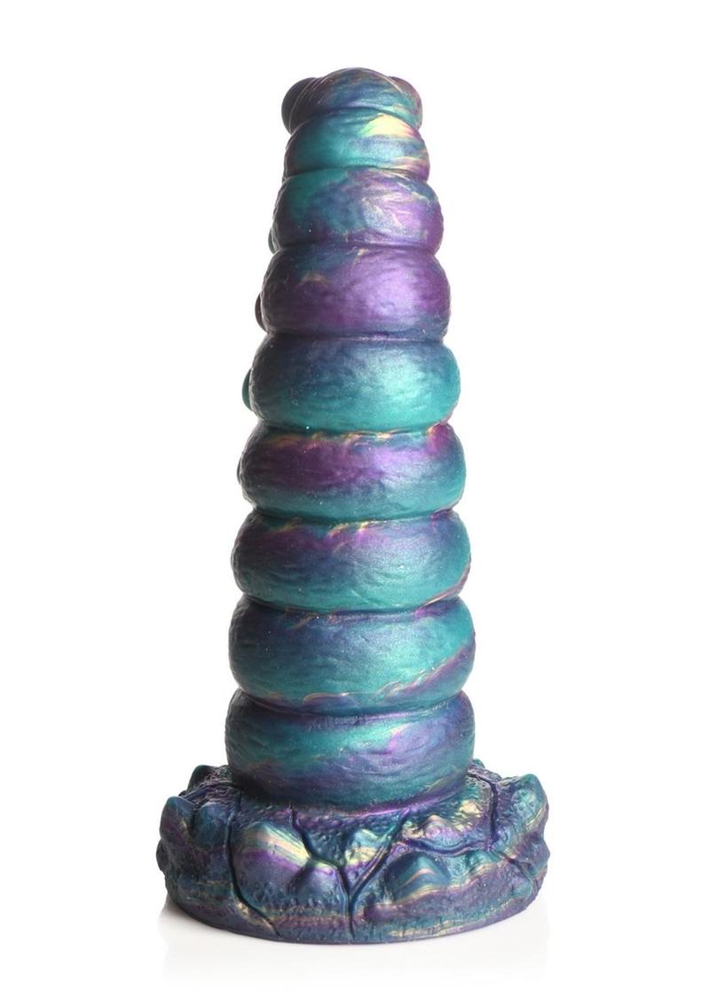 Creature Cock Chrysalis Silicone Dildo - Blue/Gold/Purple