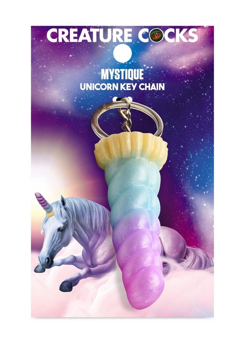 Creature Cocks Mystique Unicorn Keychain - Metal/Multicolor