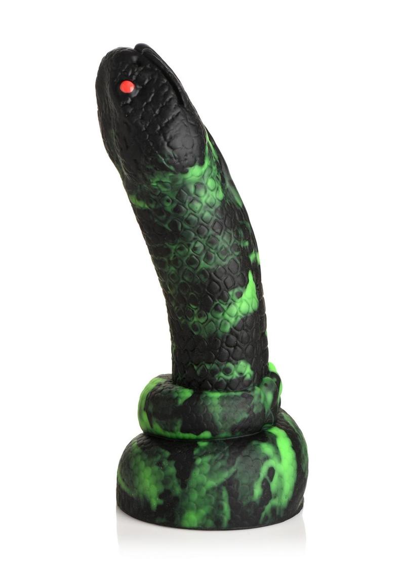 Creature Cocks Python Silicone Dildo - Black/Green/Red