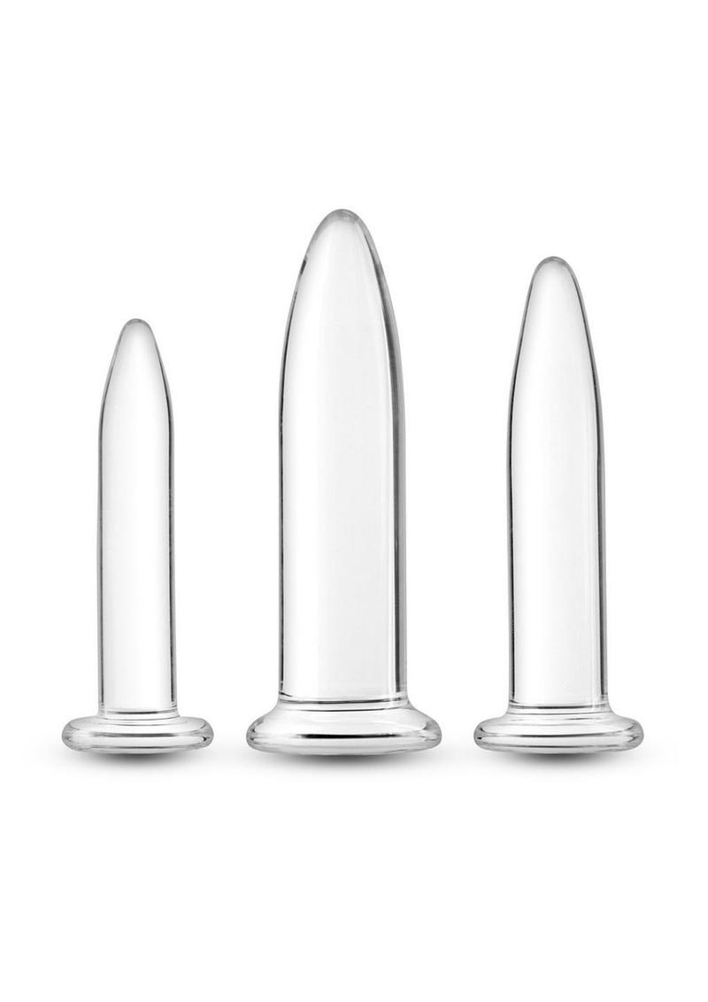 Crystal Trainer Glass Anal Plugs Kit