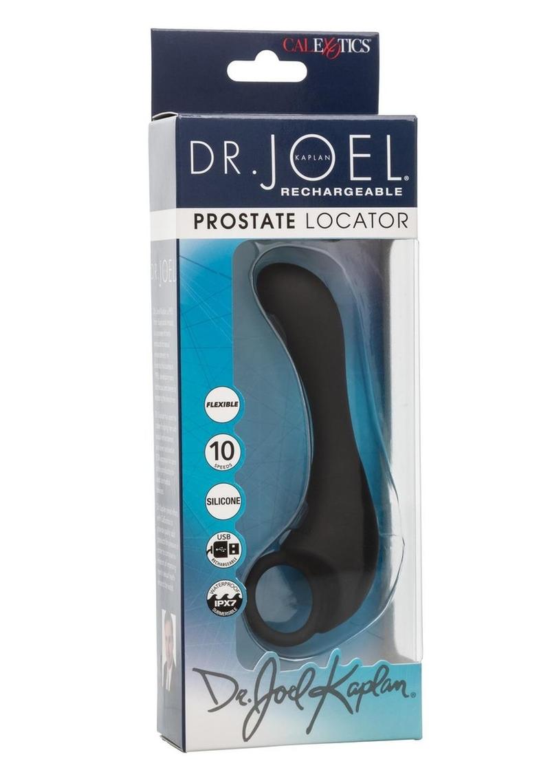 Dr. Joel Kaplan Rechargeable Silicone Prostate Locator Anal Vibrator - Black