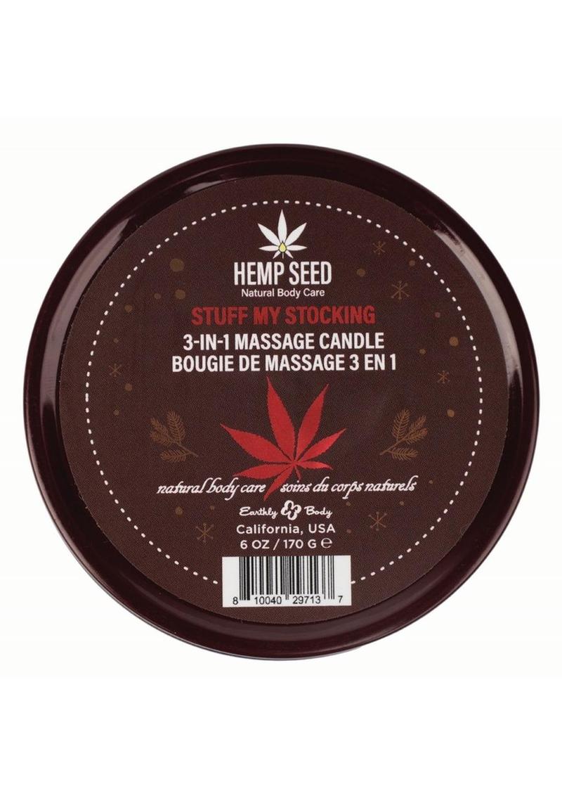 Earthly Body Hemp Seed 3 In 1 Massage Candle - Stuff My Stocking