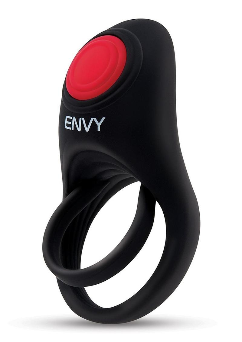 Envy Toys Bullseye Remote Vibrating Rechargeable Silicone Dual Stamina Ring