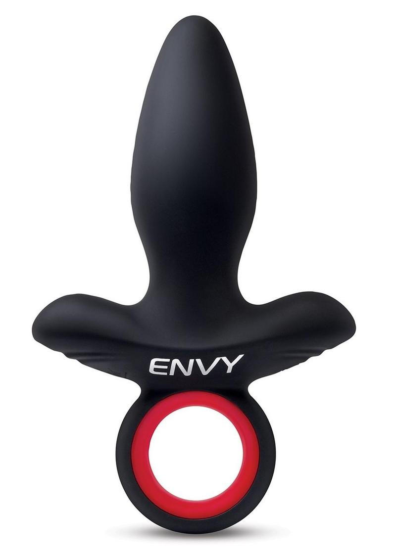 Envy Vibrating Silicone Rechargeable Assifier Butt Plug - Black