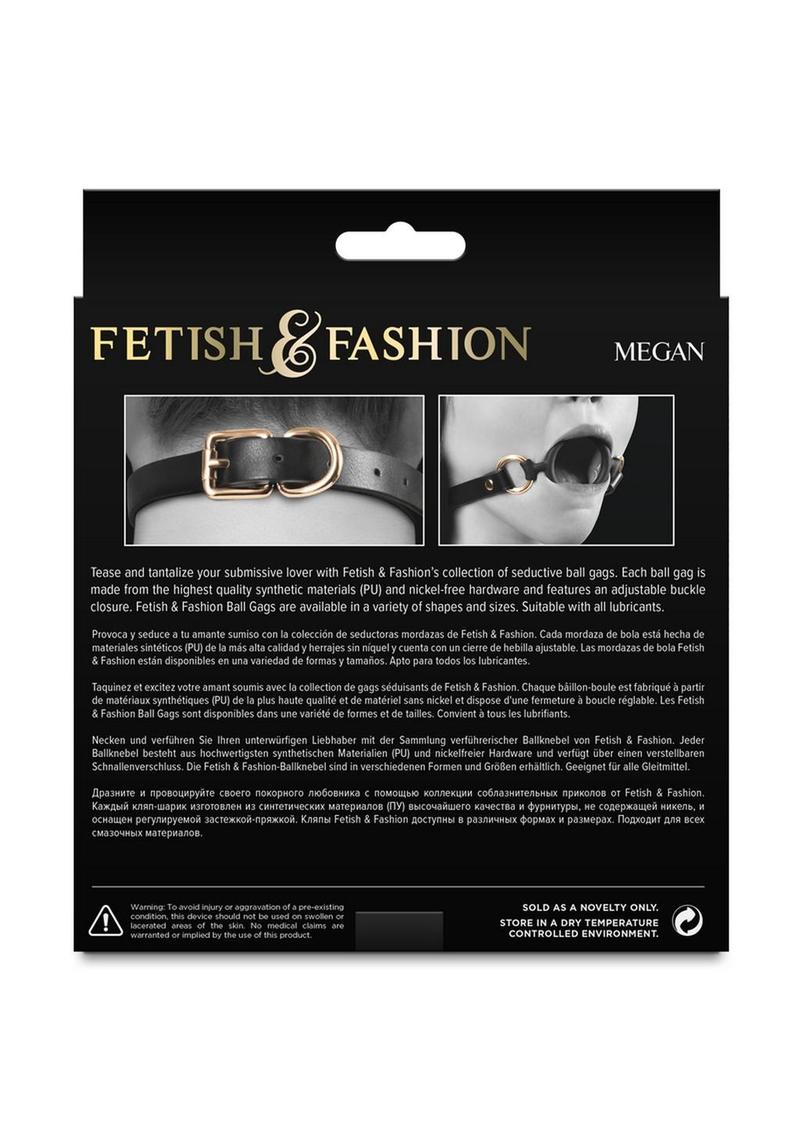 Fetish and Fashion Megan Silicone Ball Gag - Black