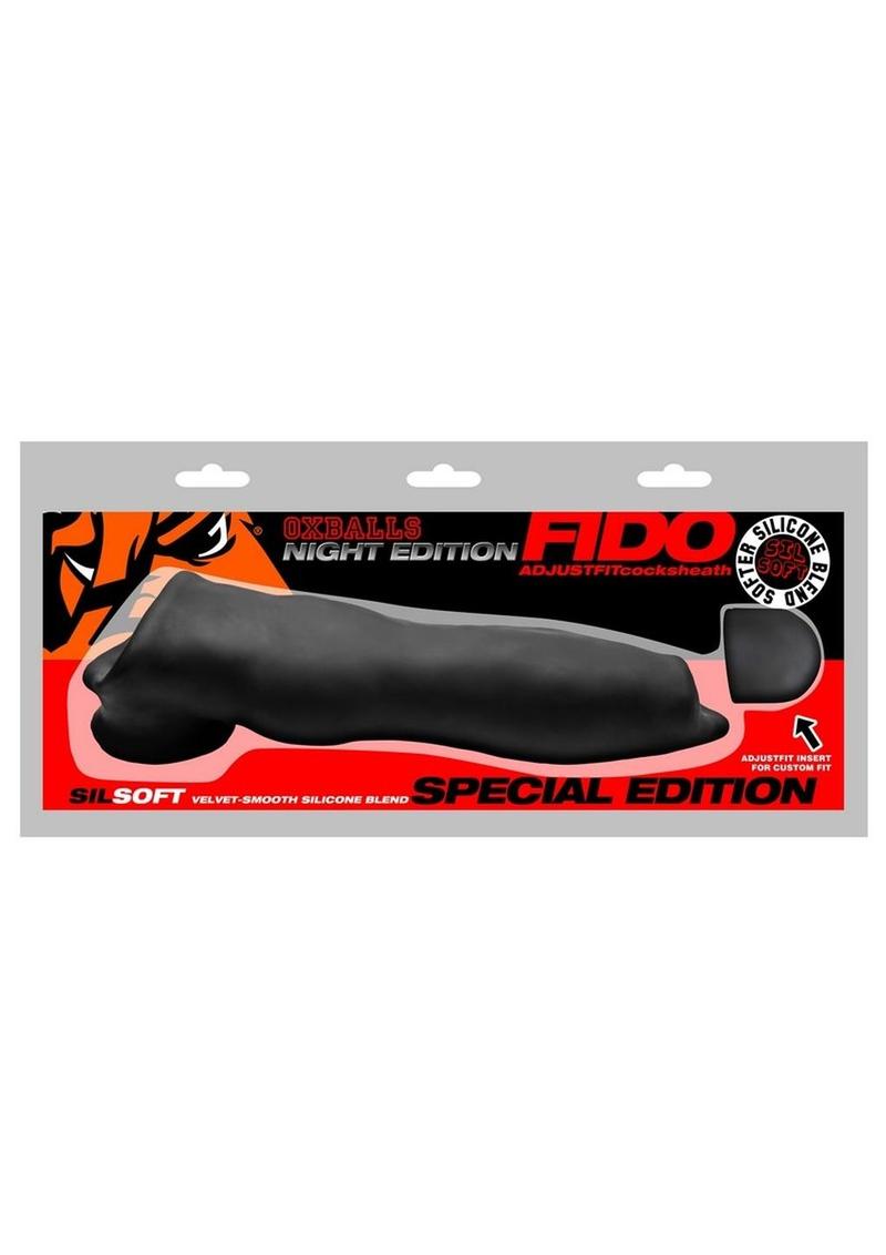 Fido Slim Velvet Smooth Beast Cocksheath Night Edition - Black