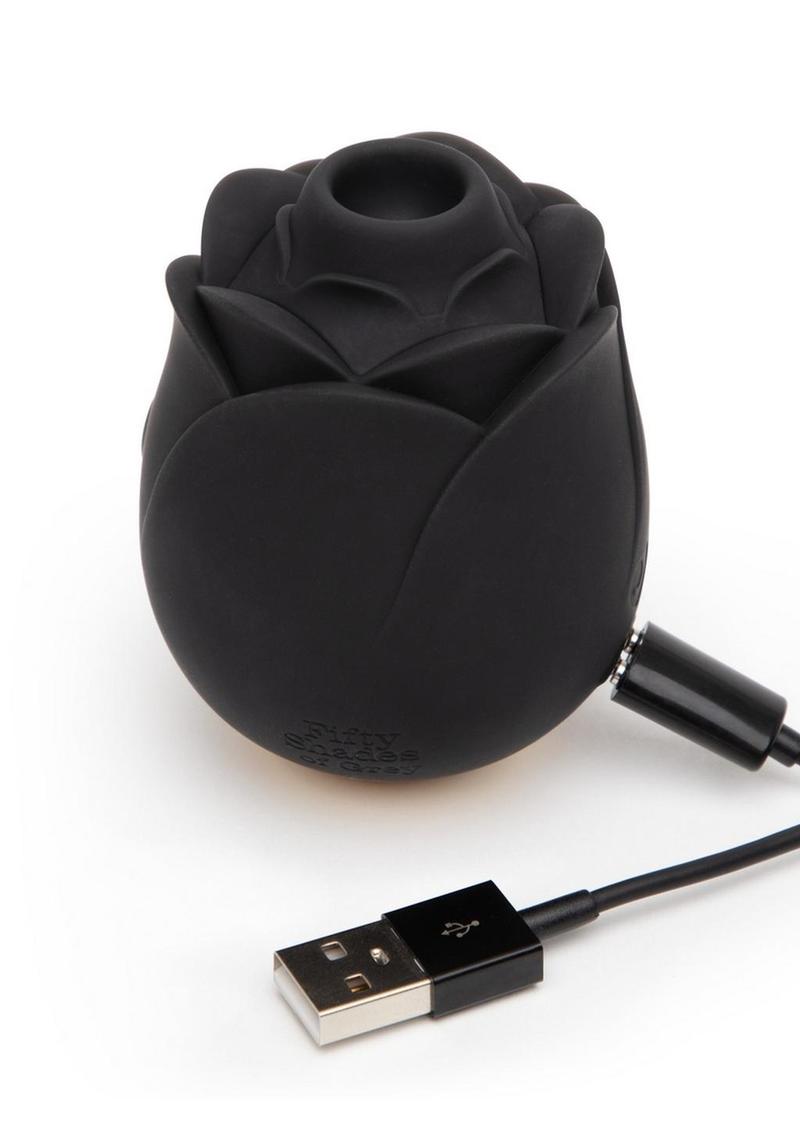 Fifty Shades Of Grey Black Rose Rechargeable Silicone Clitoral Stimulator