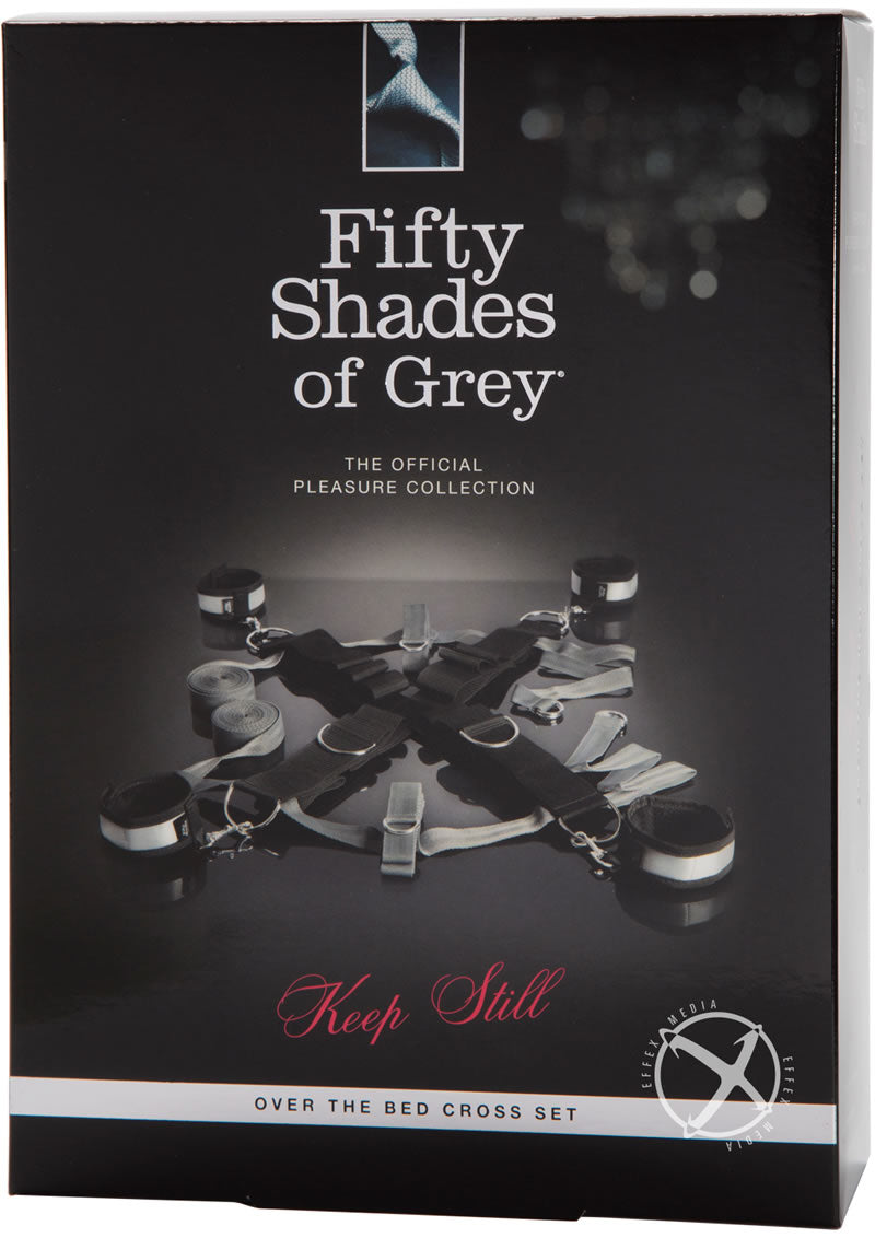 Fifty Shades Of Grey Keep Still Over The Bed Cross Restraint - Silver