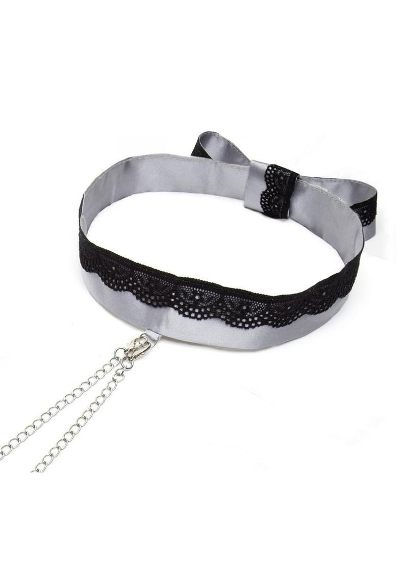 Fifty Shades Of Grey Play Nice Satin and Lace Collar Nipple Clamps