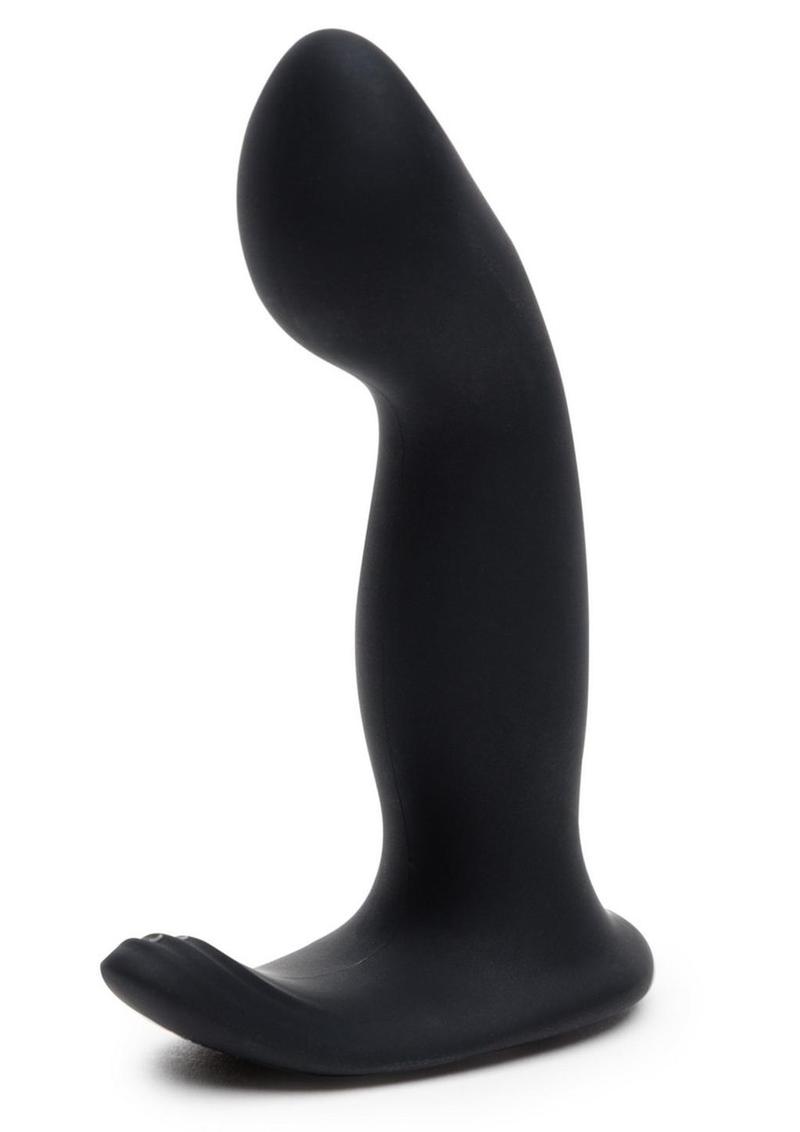 Fifty Shades Of Grey Sensation Rechargeable Silicone P-Spot Vibrator - Black