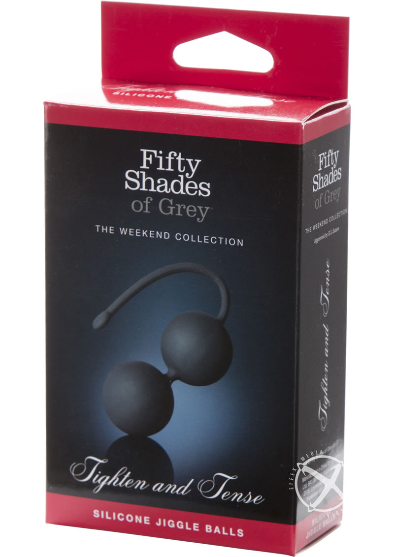 Fifty Shades Of Grey Tighten and Tense Silicone Jiggle Balls - Black