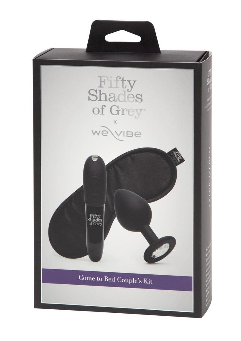 Fifty Shades Of Grey X We-Vibe Come to Bed Rechargeable Silicone Couples Kit - Black