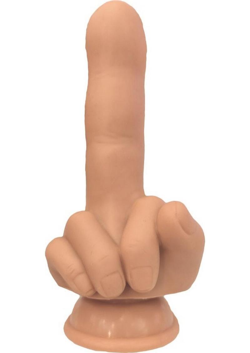 Finger Fest Flip Off Silicone Dildo - Vanilla