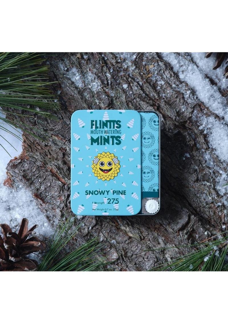 Flintts Mints Mouth Watering Oral Delights - Snowy Pine (F Strength 225) - 28-30 Per Tin