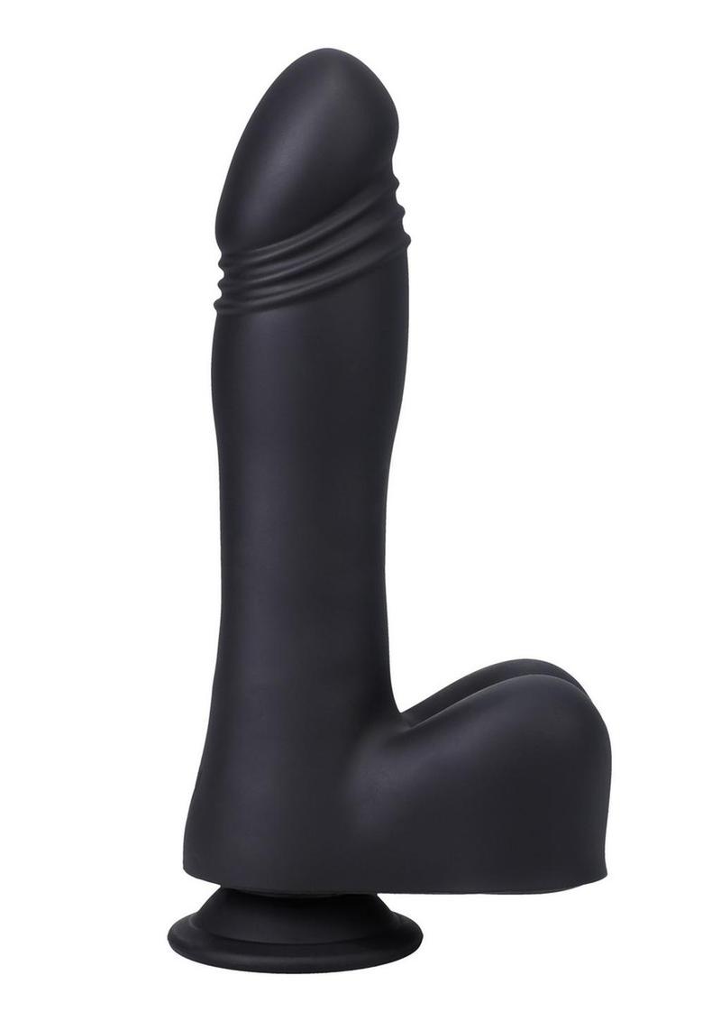 Fort Troff's Piston Thruster Rechargeable Silicone Mini Machine - Black