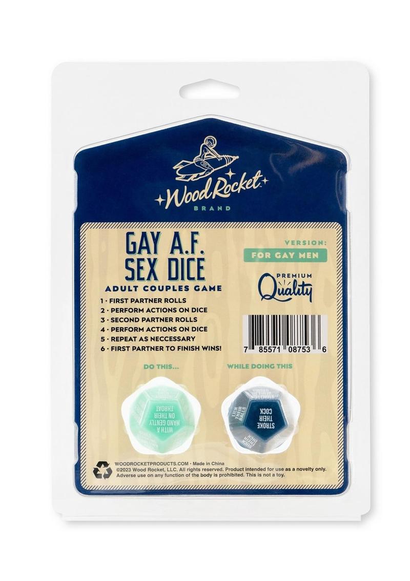 Gay AF Sex Dice: Gay Men