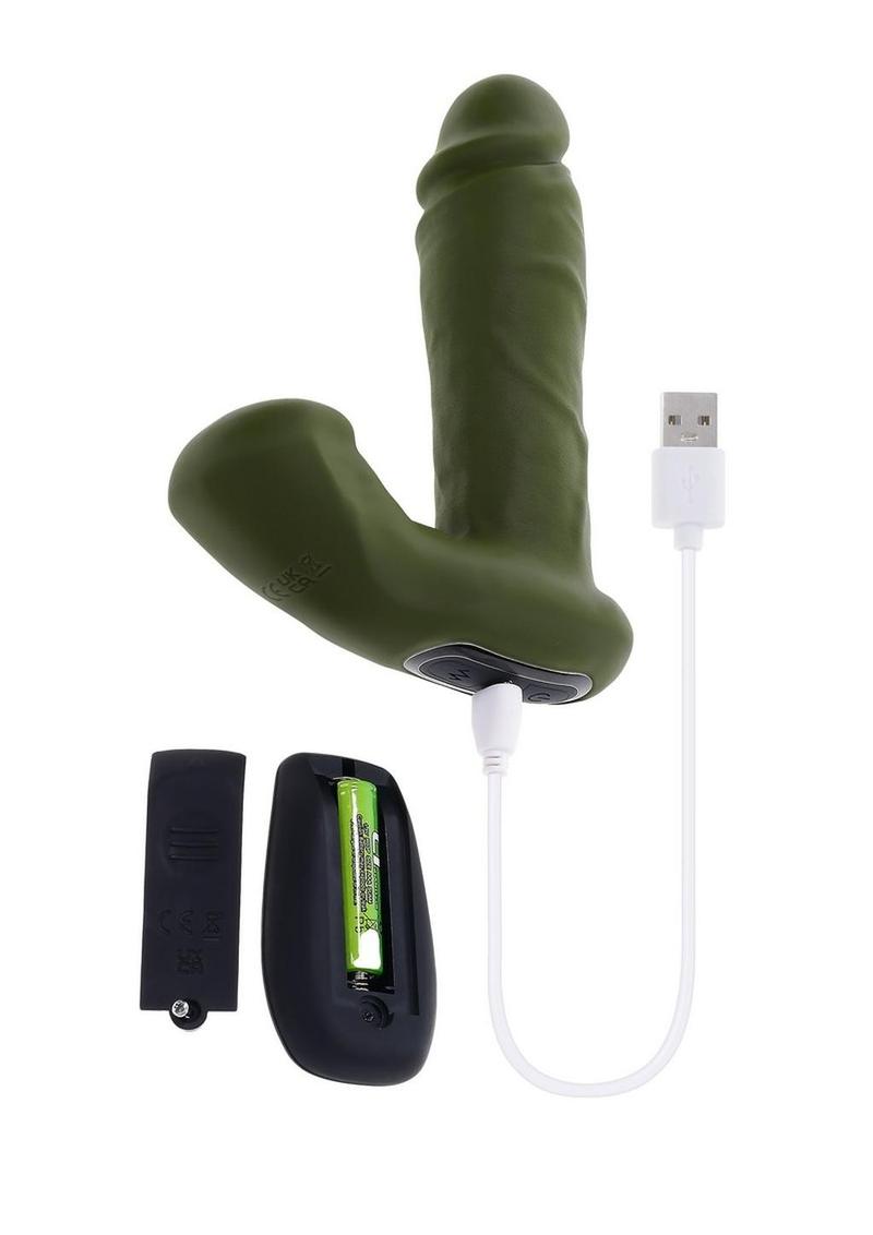 Gender X The Hunk Rechargeable Silicone Vibrating Dildo with Remote Control