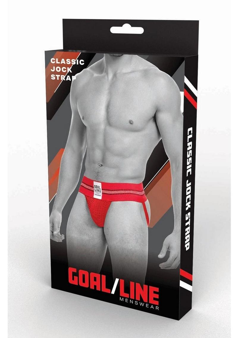 Goal Line Class Jockstrap - Red - Medium/Small