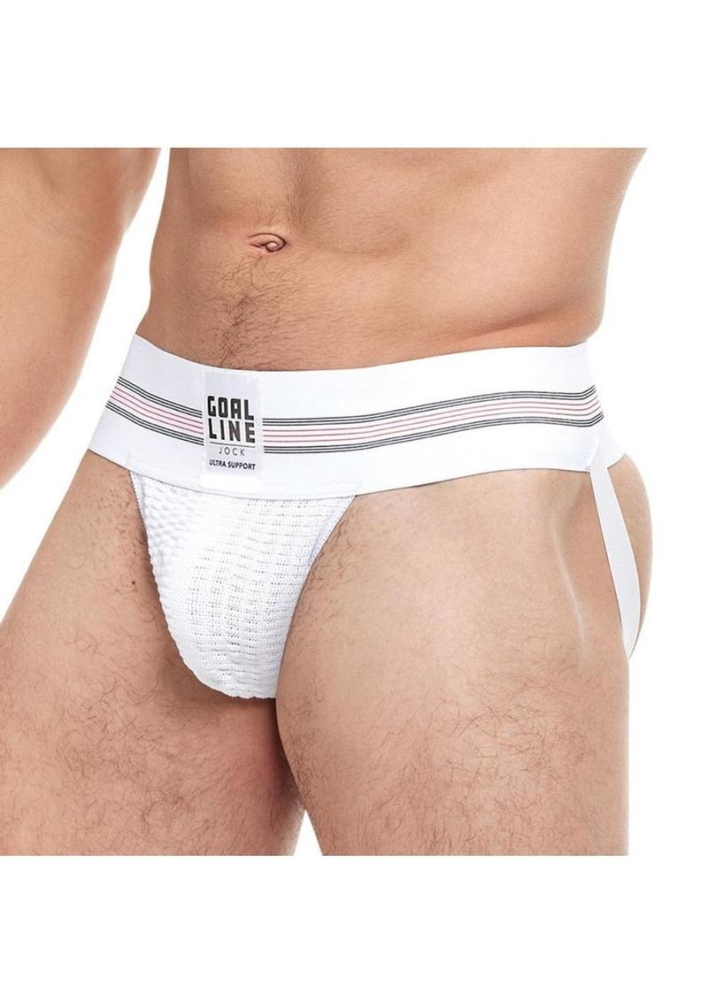 Goal Line Class Jockstrap - White - Medium/Small