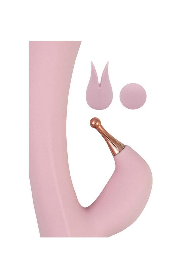 Goddess Tri-Tip Rechargeable Silicone Personal Vibrator