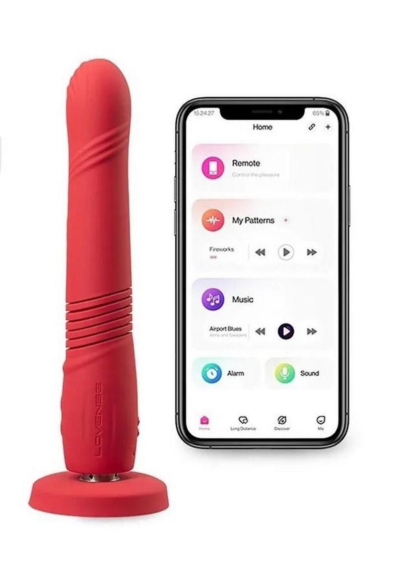 Gravity Remote App Thrusting Rechargeable Silicone Dildo