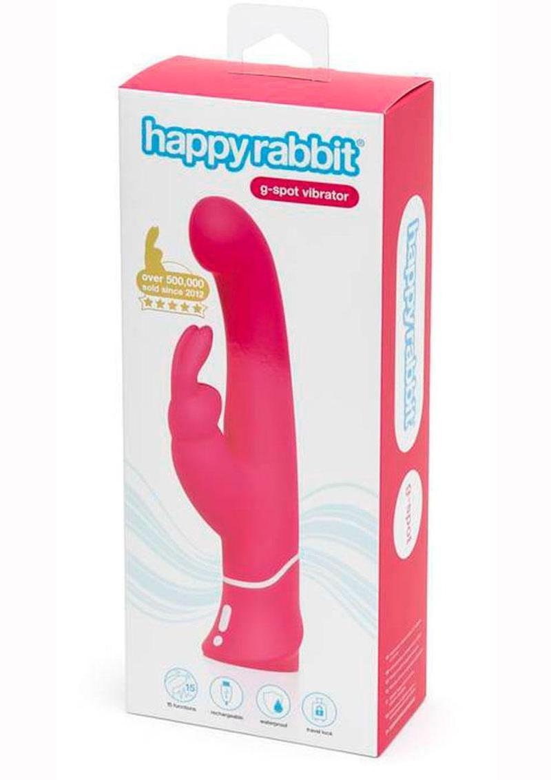 Happy Rabbit G-Spot Silicone Rabbit Vibrator - Pink