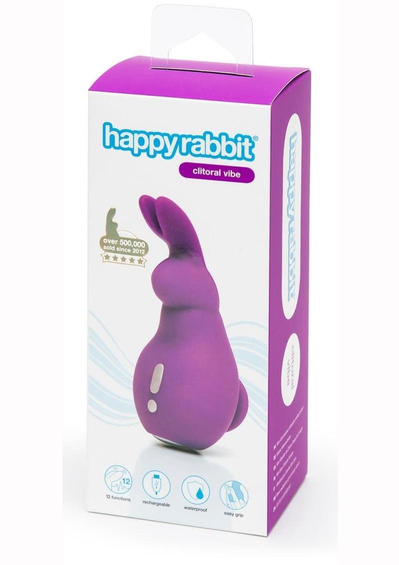 Happy Rabbit Mini Ears Rechargeable Silicone Finger Rabbit Vibrator - Purple